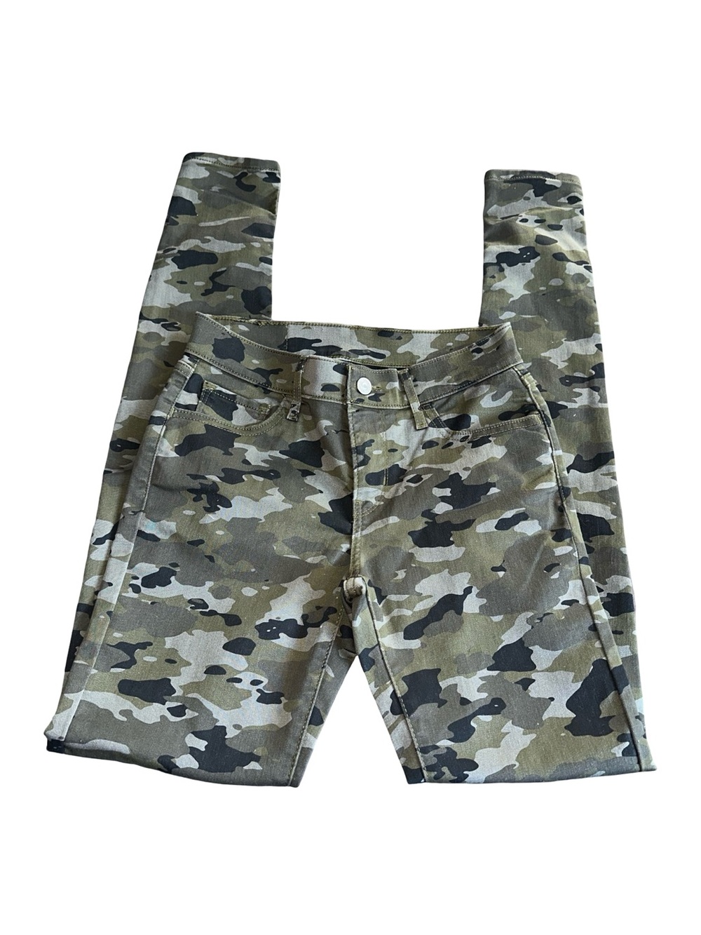 Levi's Dark Green Camouflage Jeans W26 L32